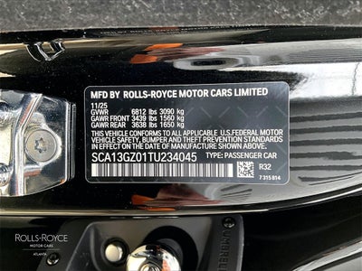 2026 Rolls-Royce Ghost Black Badge