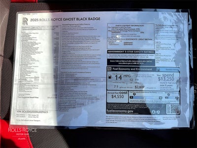2025 Rolls-Royce Ghost Black Badge