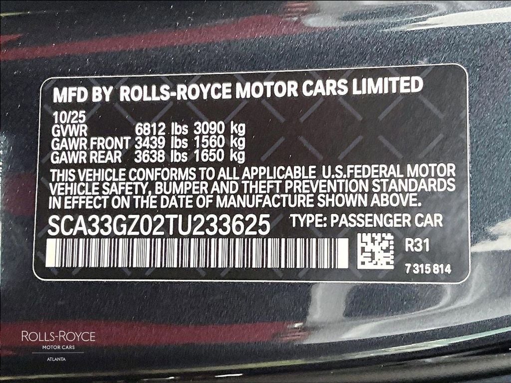 2026 Rolls-Royce Ghost Black Badge