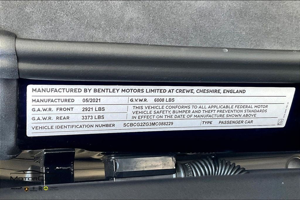 2021 Bentley Continental GT V8