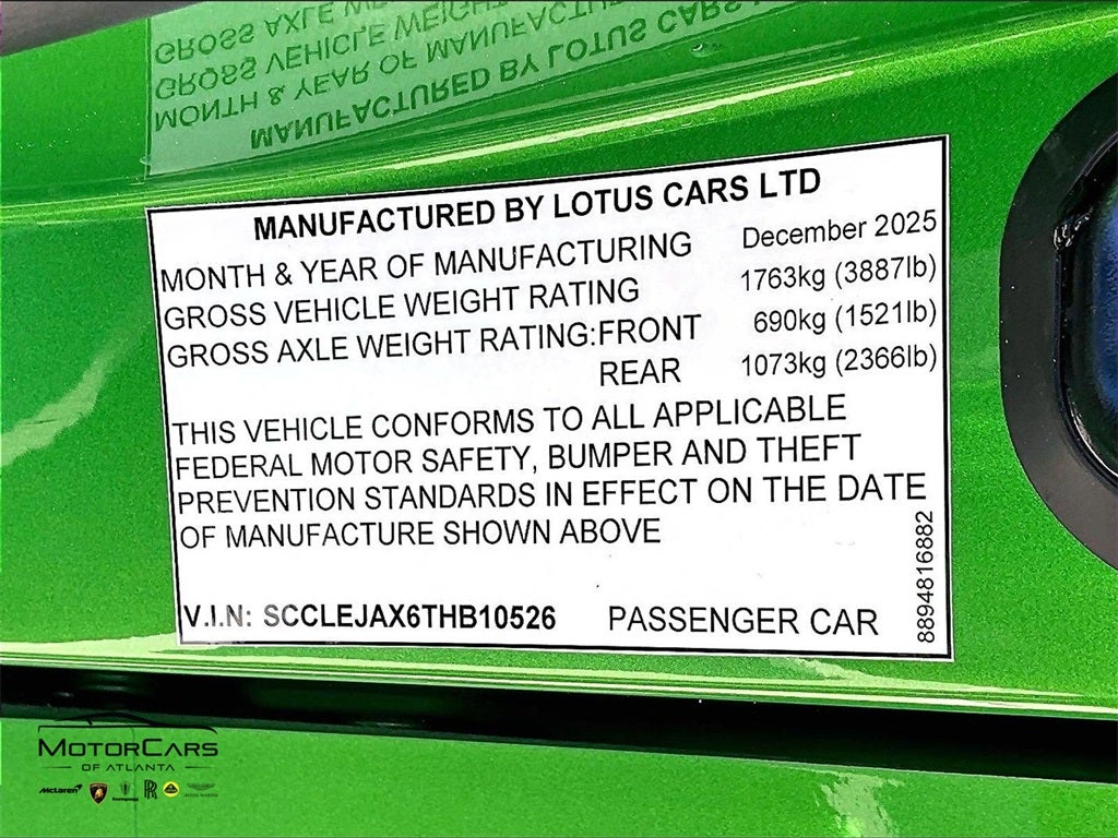 2026 Lotus Emira V6 SE Racing Line