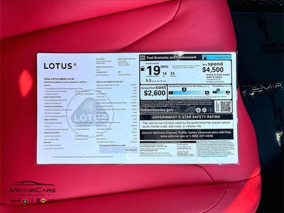 2026 Lotus Emira V6 SE Racing Line