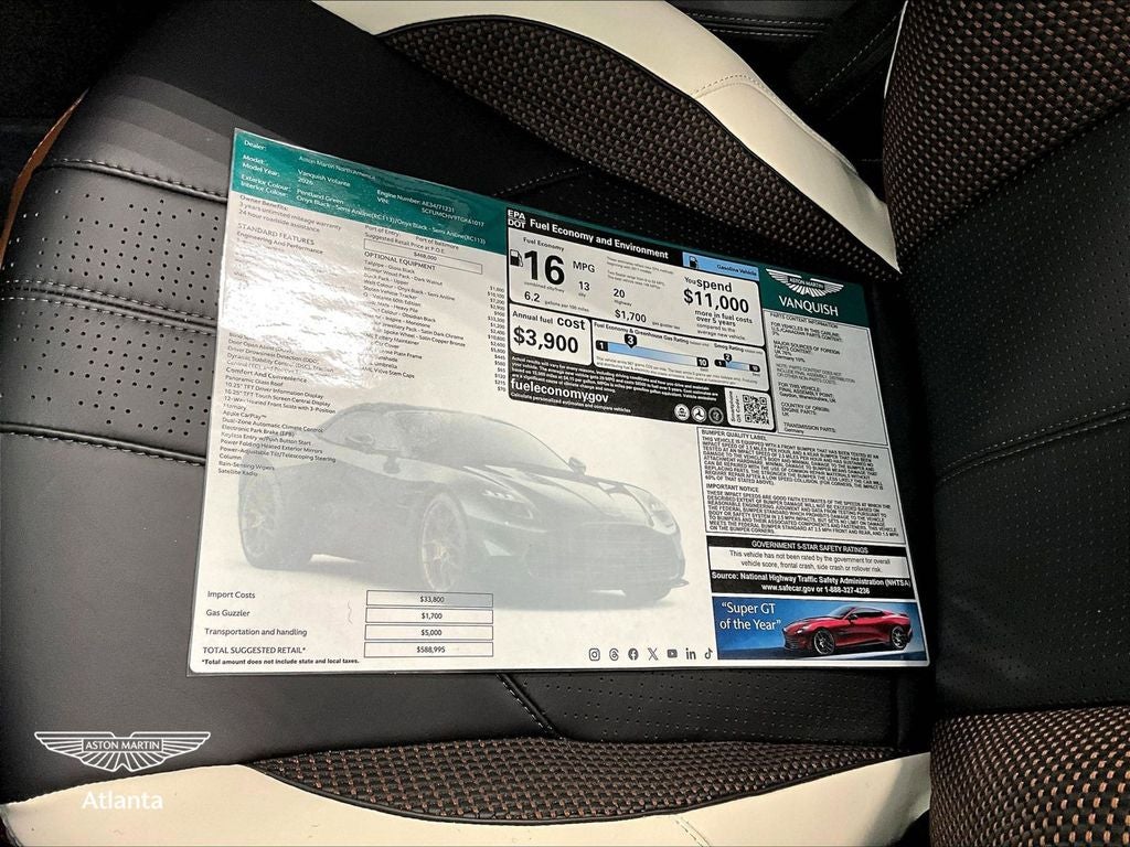 2026 Aston Martin Vanquish Volante 60th Anniversary