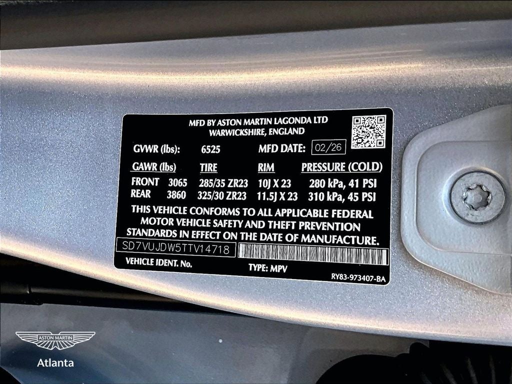 2026 Aston Martin DBX 707