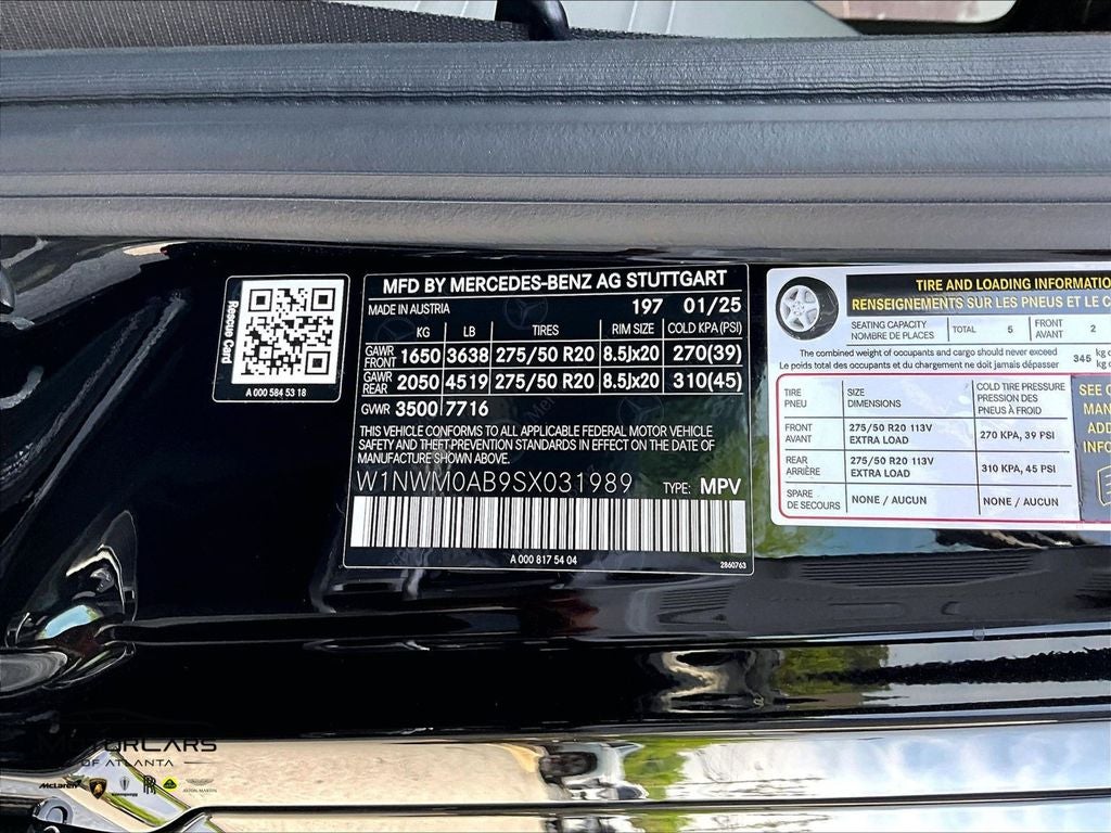 2025 Mercedes-Benz G-Class G 580 4MATIC®