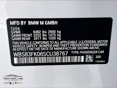 2025 BMW M5 ...M Carbon Package, CERAMIC BRAKES!!