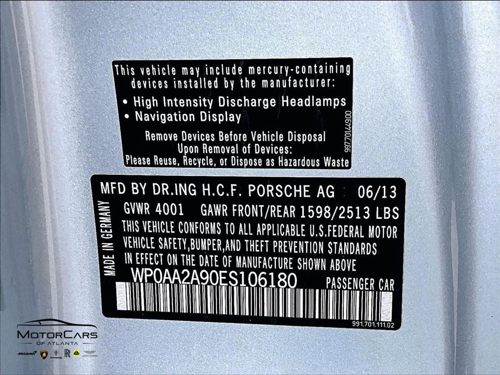 2014 Porsche 911 Carrera