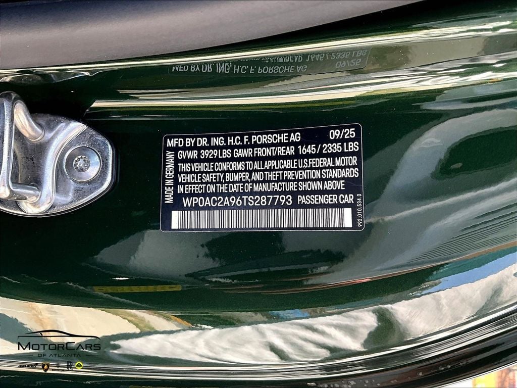 2026 Porsche 911 GT3 ...Weissach Pack