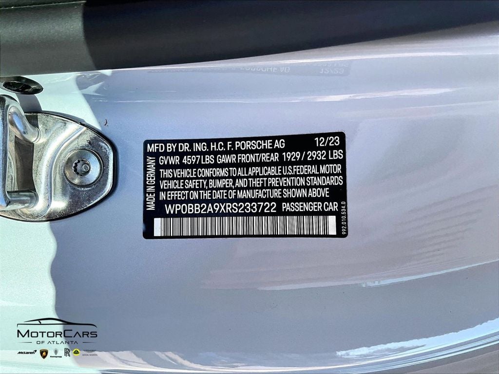 2024 Porsche 911 Targa 4S