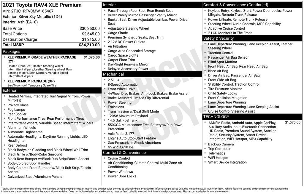 2021 Toyota RAV4 XLE Premium