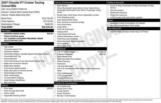 2007 Chrysler PT Cruiser Touring