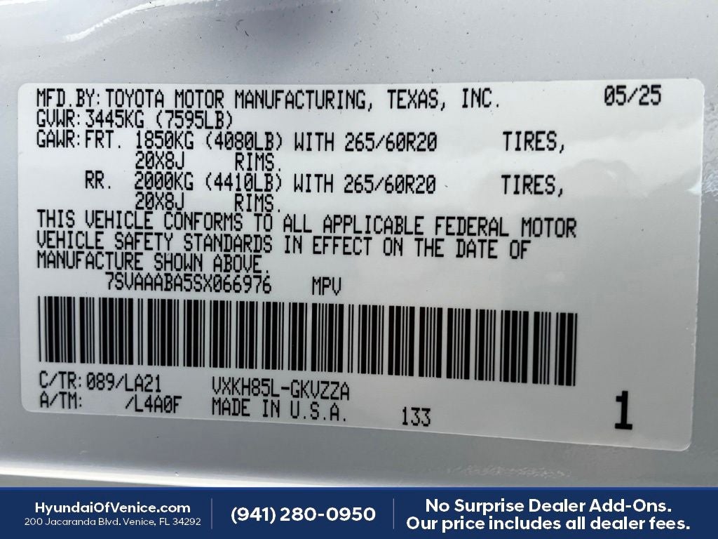 2025 Toyota Sequoia Platinum