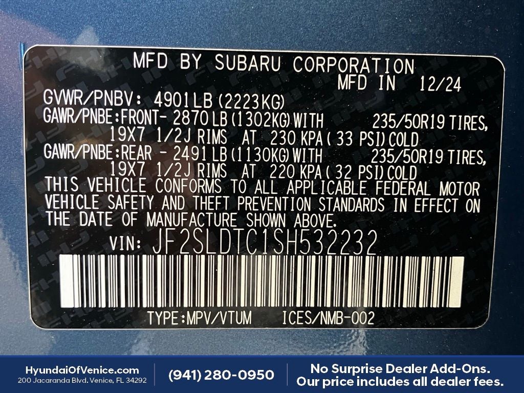 2025 Subaru Forester Touring