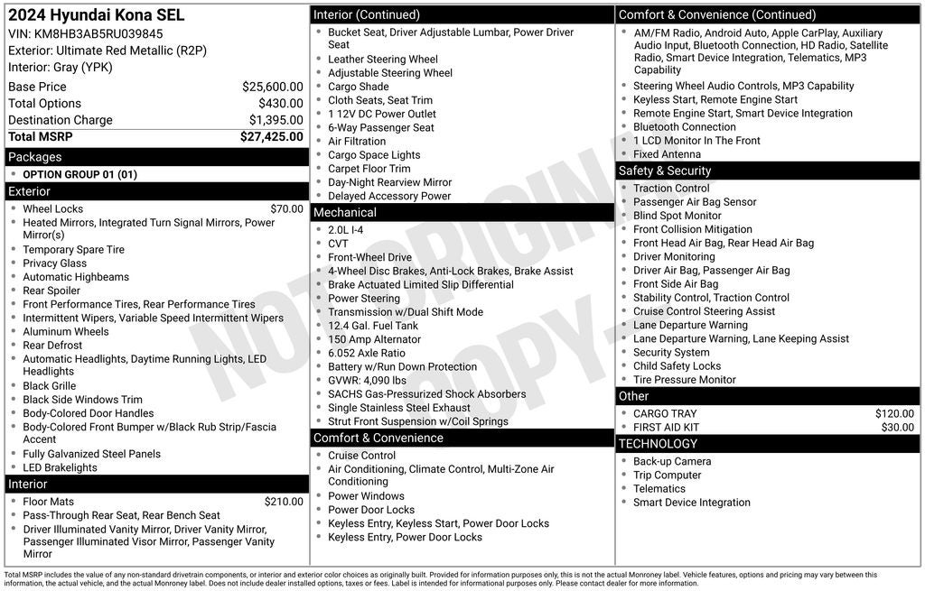 2024 Hyundai Kona SEL