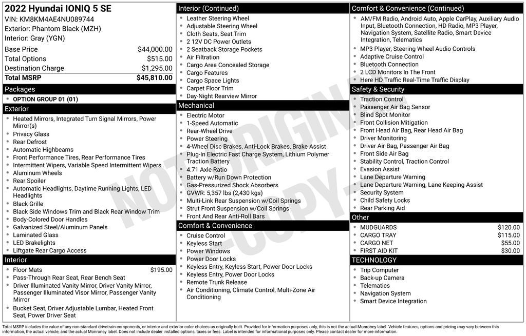 2022 Hyundai IONIQ 5 SE