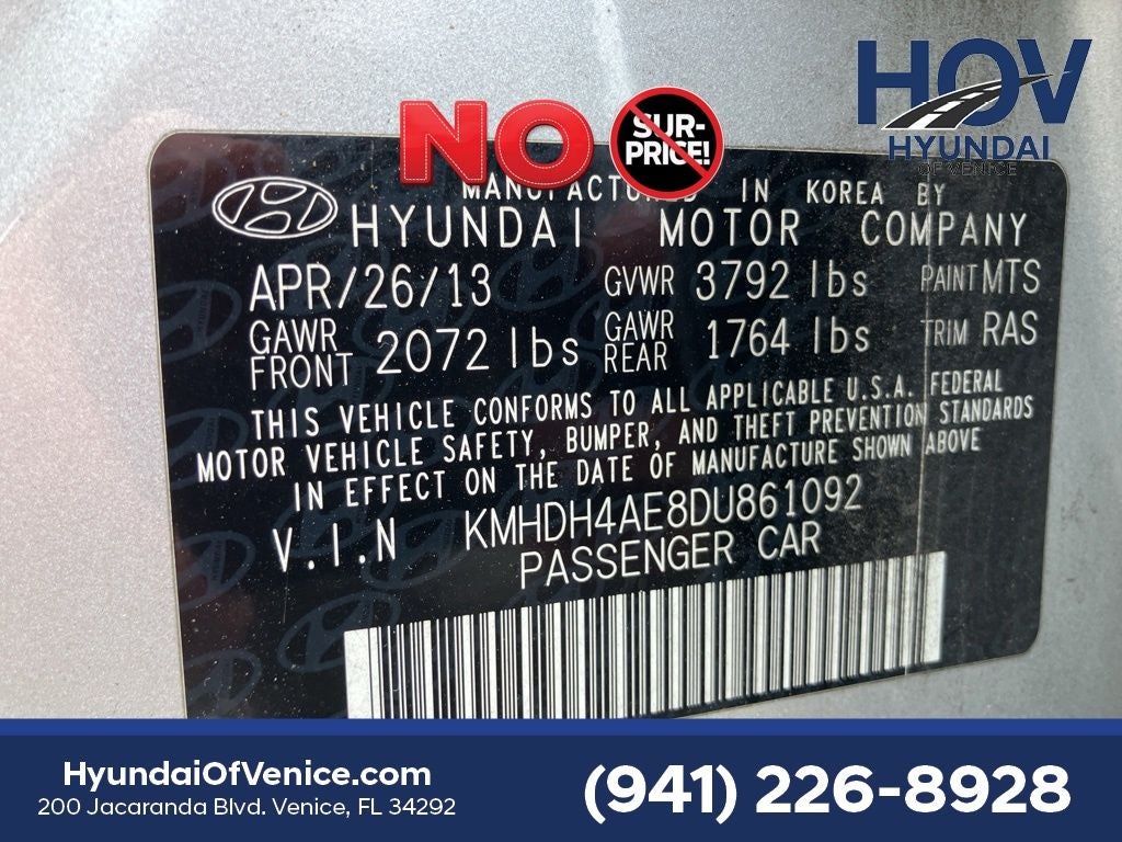 2013 Hyundai Elantra GLS