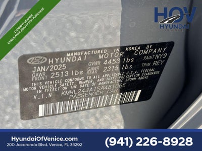 2025 Hyundai Sonata SE