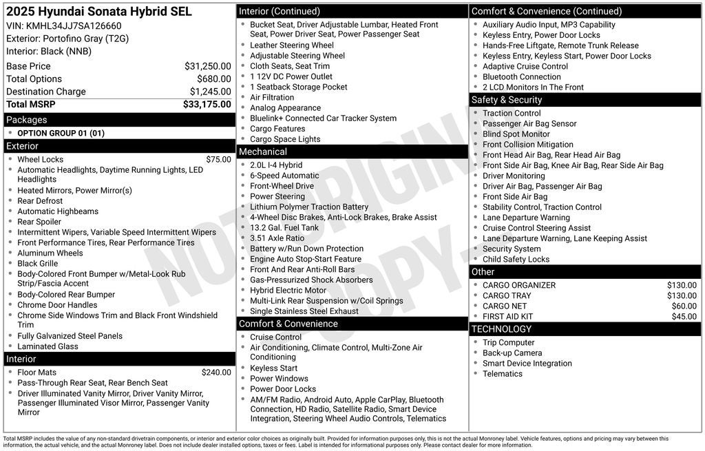 2025 Hyundai Sonata Hybrid SEL