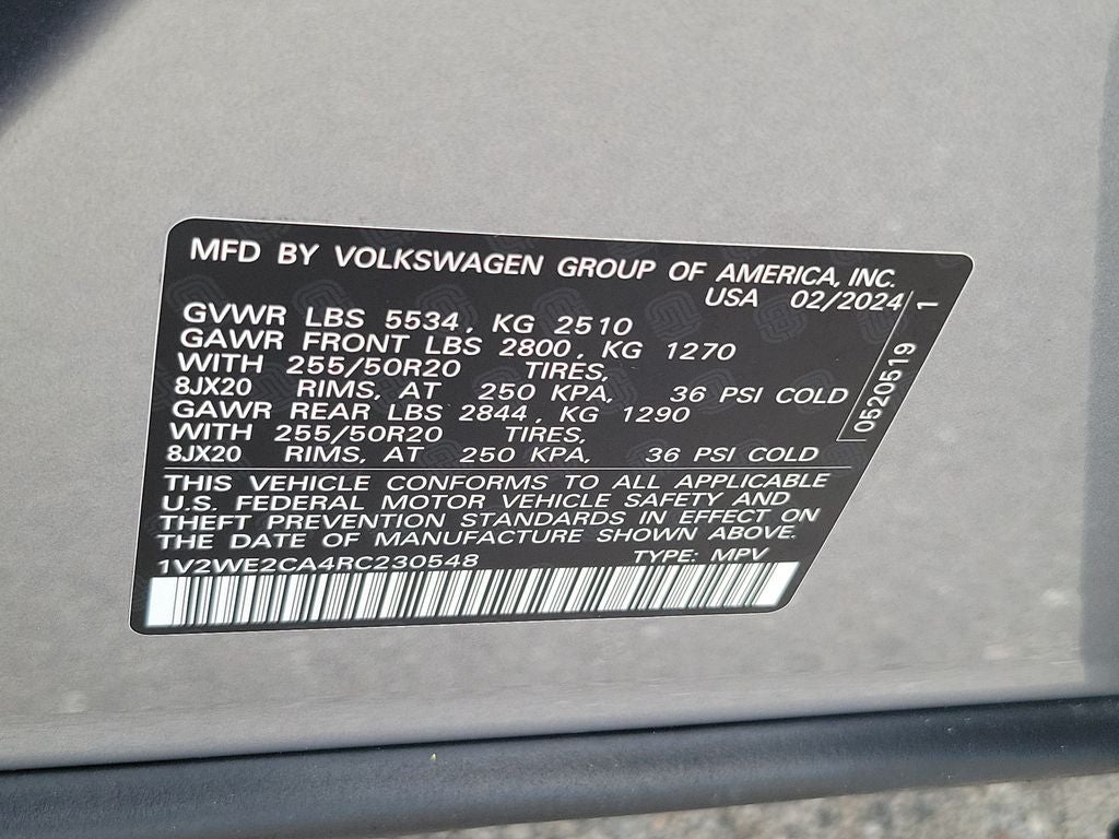 2024 Volkswagen Atlas Cross Sport 2.0T SE w/Technology