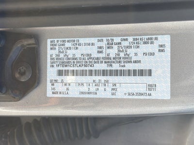2020 Ford F-150 XL STX Sport Package