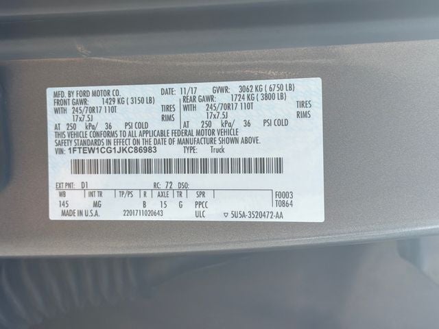 2018 Ford F-150 XLT
