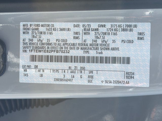 2023 Ford F-150 Tremor