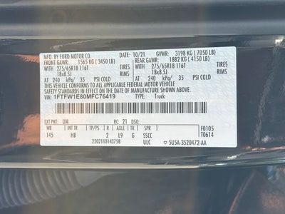 2021 Ford F-150 Lariat