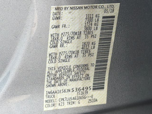 2018 Nissan Titan PRO-4X