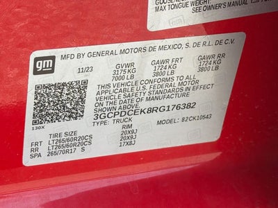 2024 Chevrolet Silverado 1500 Custom Trail Boss