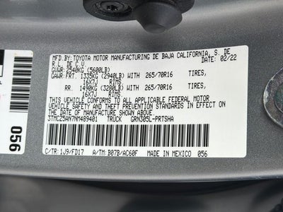 2022 Toyota Tacoma TRD Off-Road V6