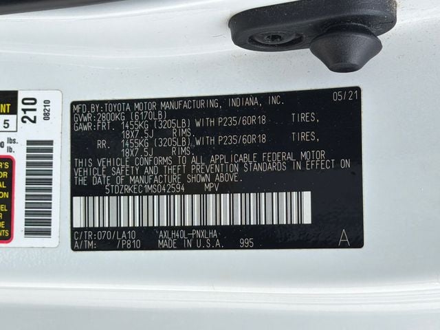 2021 Toyota Sienna Limited 7 Passenger