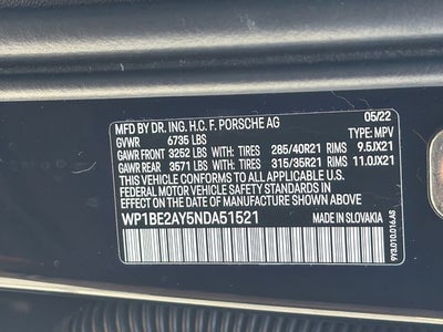 2022 Porsche Cayenne E-Hybrid Coupe Platinum Edition