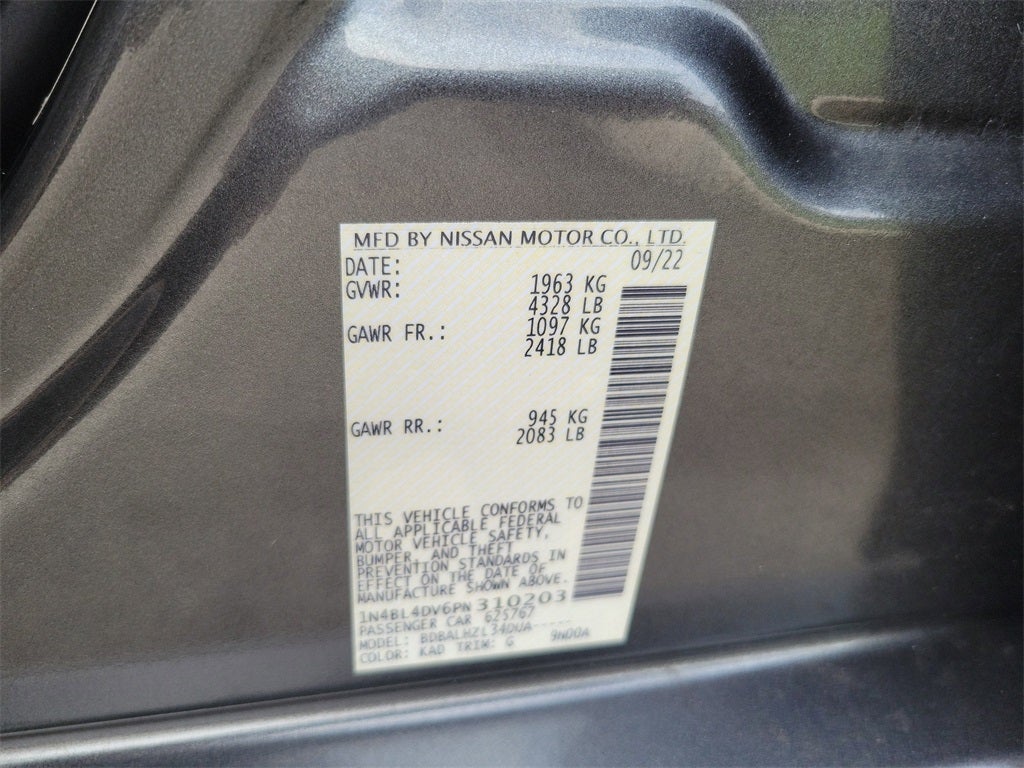 2023 Nissan Altima 2.5 SV