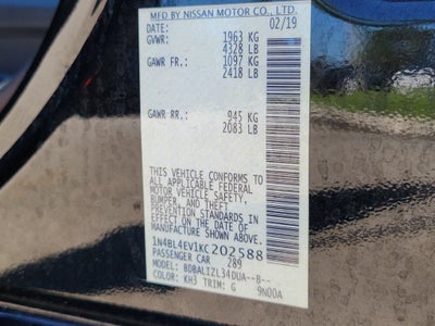 2019 Nissan Altima 2.5 SL