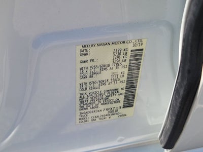 2019 Nissan Frontier SV