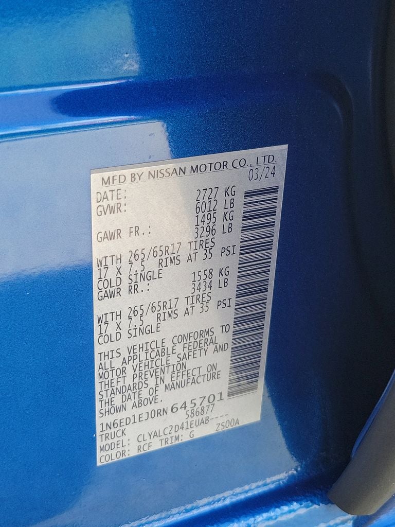 2024 Nissan Frontier SV