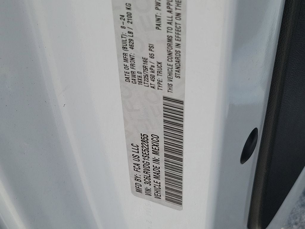 2025 RAM ProMaster 2500 High Roof 159 WB