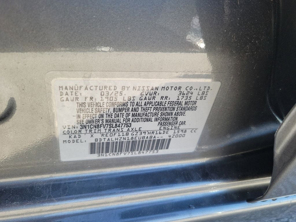 2025 Nissan Versa 1.6 SR