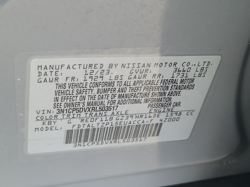 2024 Nissan Kicks SR