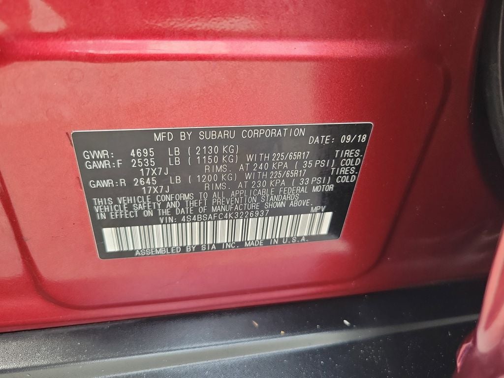 2019 Subaru Outback 2.5i Premium