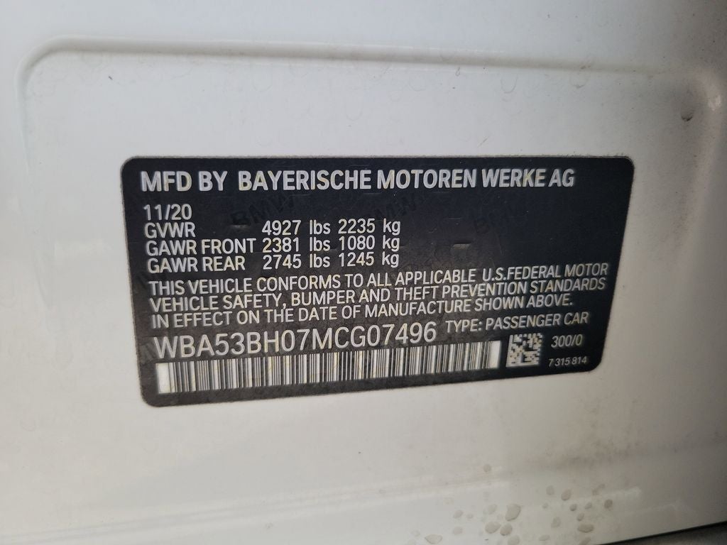 2021 BMW 5 Series 530i