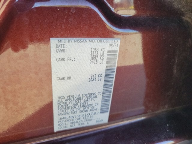 2025 Nissan Altima 2.5 SV