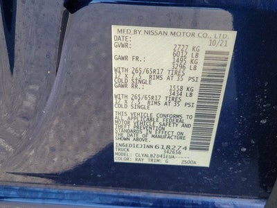 2022 Nissan Frontier SV