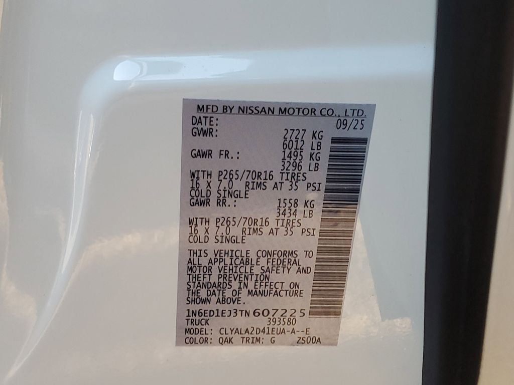2026 Nissan Frontier S