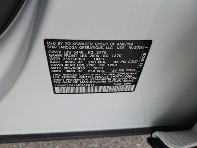 2021 Volkswagen Atlas Cross Sport 2.0T SE w/Technology