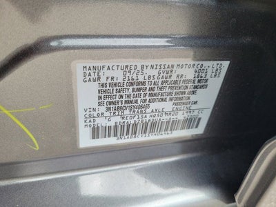 2025 Nissan Sentra SV