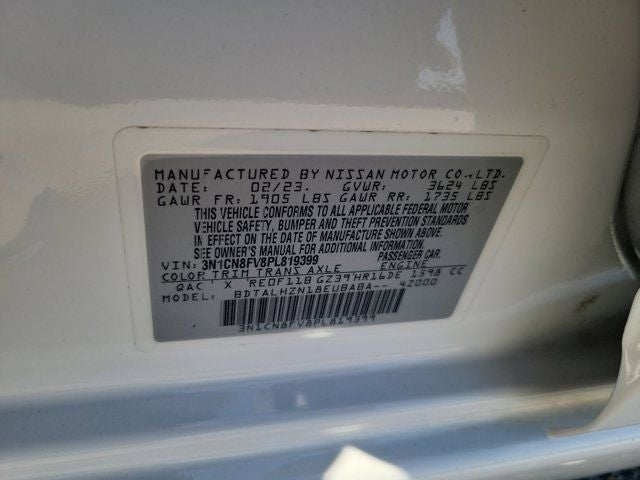 2023 Nissan Versa 1.6 SR