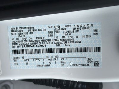 2026 Ford Ranger Lariat