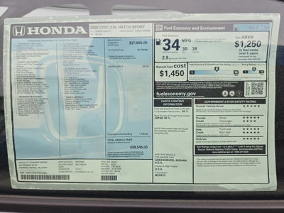 2026 Honda Civic Sport