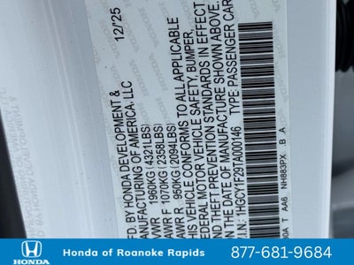 2026 Honda Accord LX